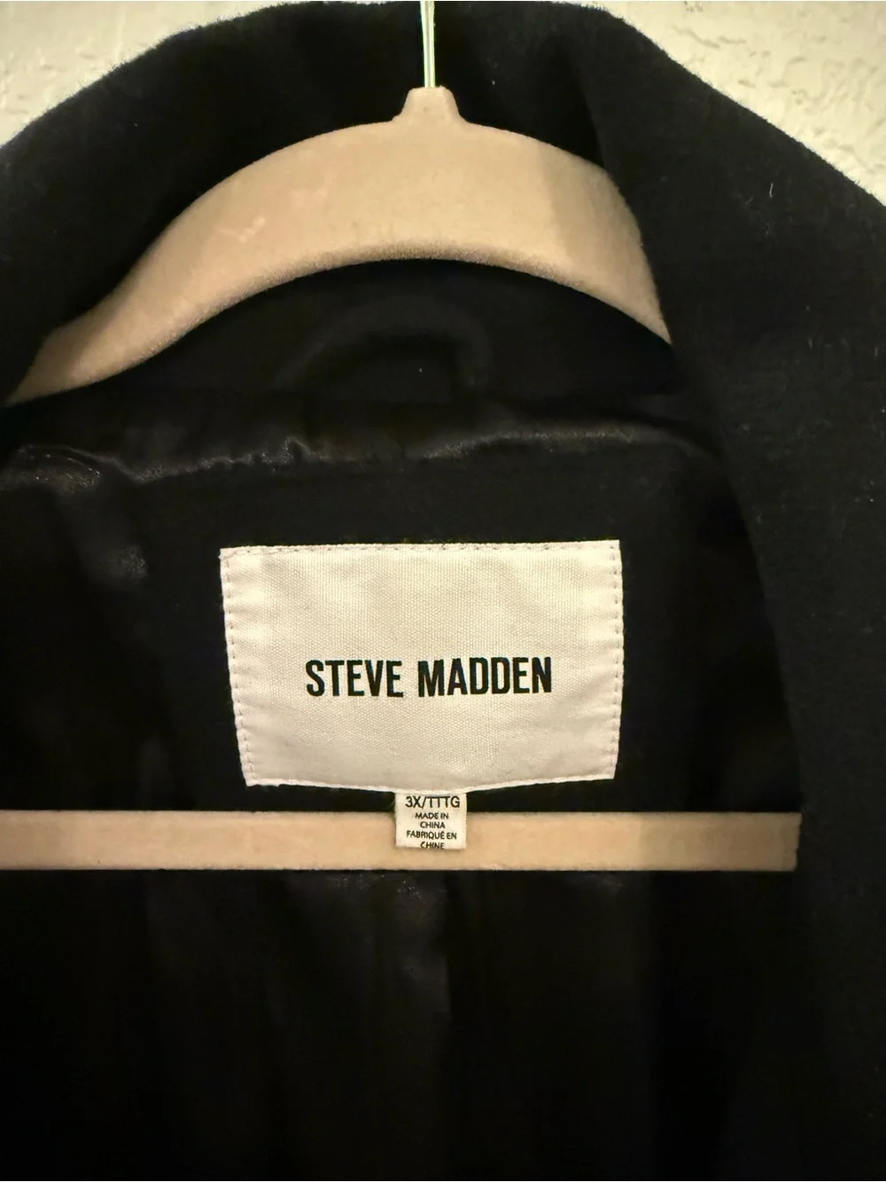 Steve Madden Plus Size Double-Breasted Belted Trench Coat – 3X